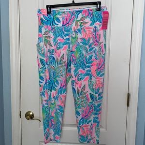 Lilly Pulitzer Weekender High Rise Midi Leggings Toucan Do It Better